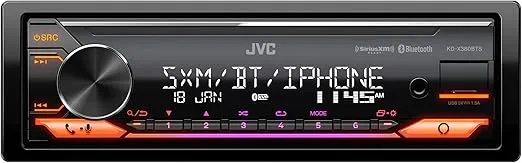 JVC KD-X380BTS Digital Media Car Receiver Featuring Bluetooth, USB, SiriusXM, Amazon Alexa