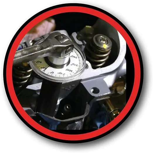 Performance Tool M205 1/2-Inch Torque Angle Gauge Tool, 360 Degree Angle Scale