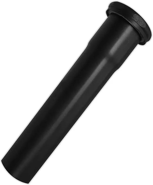 Westbrass D422-62 1-1/2" x 8" Slip Joint Extension Tube, Matte Black