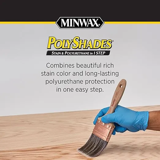 1 qt Minwax 61380 Bombay Mahogany PolyShades Wood Stain And Polyurethane Satin