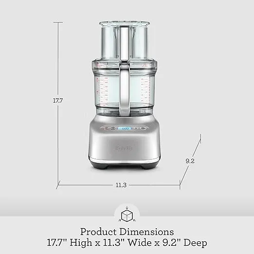 Breville Paradice 16 Cup Food Processor, Brushed Stainless Steel, BFP 838