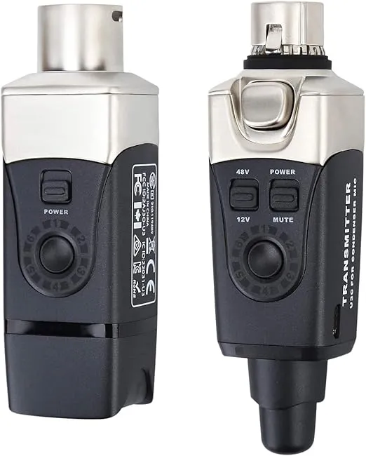Xvive U3C Wireless Microphone System 2.4GHz Wireless XLR Transmitter and Receiver for Condenser Microphone