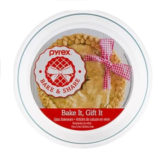 Pyrex Glass Bakeware Pie Plate 9" x 1.2"