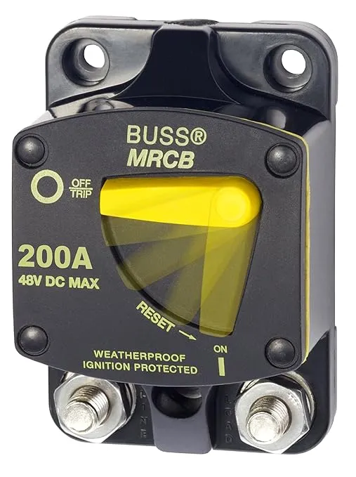 Blue Sea Systems 7149 187-Series Circuit Breaker, Surface Mount, 200A