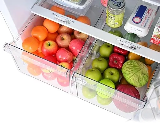 Kenmore 33 in. 20.5 cu. ft. Capacity Refrigerator/Freezer with Full-Width Adjustable Glass Shelving, Humidity Control Crispers, ENERGY STAR Certified, Black