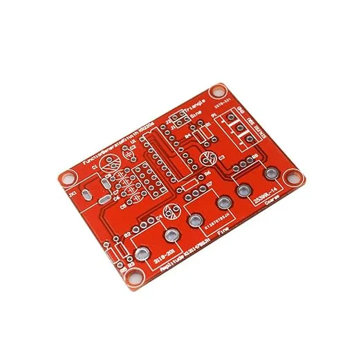 XR2206 Signal Generator DIY Kit Sine/Triangle/Square Output 1Hz-1MHz Adjustable Frequency High Precision Function Signal Generator with Acrylic Case