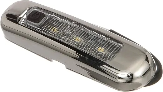 Seachoice LED Surface Mount Area Light with On/Off Switch, 316 Stainless Steel, White Light, 220 Lumens