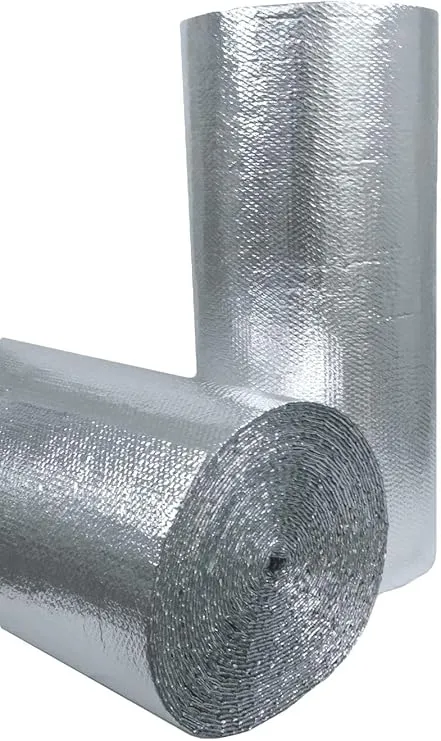 Double Bubble Reflective Foil Insulation (24 inch X 50 Ft Roll) Industrial Strength, Commercial Grade, No Tear, Radiant Barrier Wrap for Weatherproofing Attics, Windows, Garages (1)