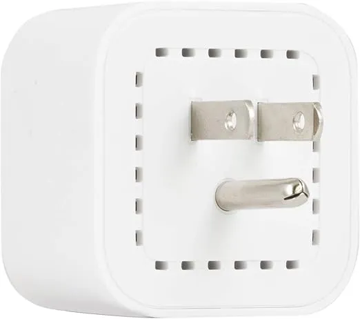 ENBRIGHTEN, White, Wi-Fi Smart Light Switch, Indoor Micro Plug-In, 1-Grounded Outlet, No Hub Required, 51511
