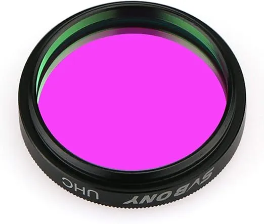 SVBONY Telescope Filter 1.25 inches UHC Filter Astrophotography to Improve The Image Contrast Reduces Light Pollution (1.25 inch)