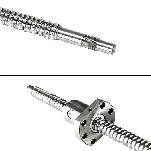 Ball Screw CNC Parts SFU1605 RM1605 16mm 300mm with Metal Deflector Ball Screw nut BK/BF12 End Supports Ball NUT HOUSINGS 1pcs Coupler with end Machining,Length Approx 11.81inch/300mm
