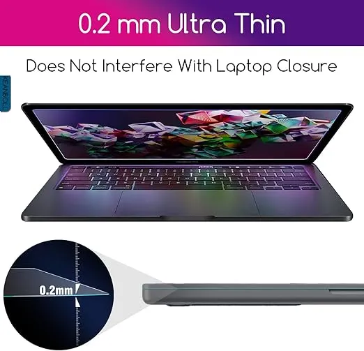 15.6" Laptop Screen Protector Tempered Glass for 15.6" HP/Dell/ASUS/Sony/Samsung/Lenovo/Acer/MSI/LG/Razer Blade 15.6" 16:9 Laptop, 9H Hardness, Anti Fingerprint, Bubble Free