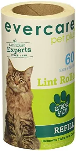 Evercare Pet Hair Lint Roller Refills 6PACK (30.1 ft x 4" ea)