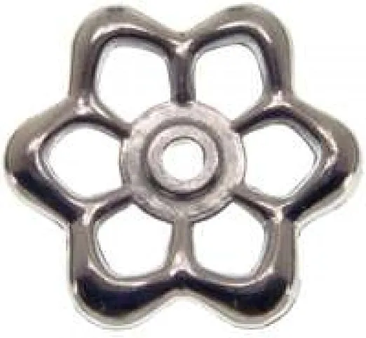 Danco 80416 Square Broach Wheel Handle, for Use with Hose Bibb Faucets, Sillcock, Stopcocks and Valves, Metal, Silver/Pewter