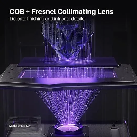 ELEGOO Saturn 4 Resin 3D Printer, 10" 12K HD Mono LCD, Smart Automatic Leveling, AI Print Monitoring, Large Printing Volume 8.62 x 4.84 x 8.66 inches