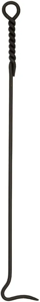 WRL-02P Rope Design Poker, Extra Long Single Fireplace Tool, Extra Long 36-in