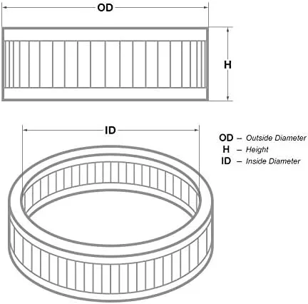 Edelbrock 1218 Pro-Flo Replacement 10" Air Filter Element
