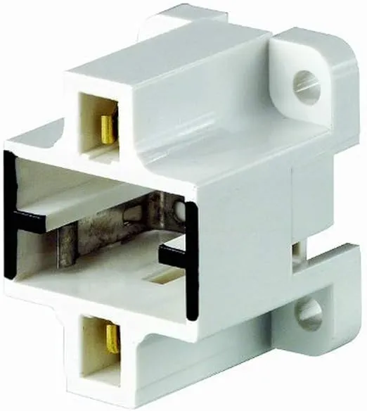Leviton 26720-400 Gx23, Gx23-2 Base, 2-Pin, Compact Fluorescent Lampholder , White