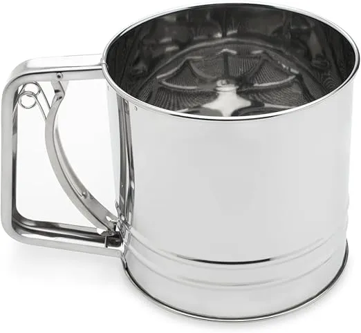 Fox Run Flour Sifter, Stainless Steel, 4-Cup