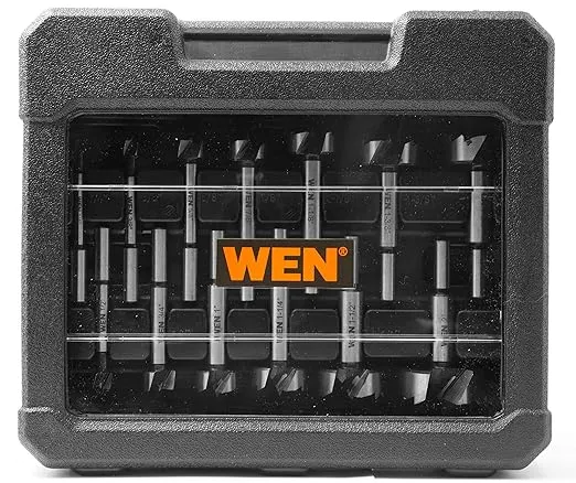 WEN FB5114 14-Piece Forstner Bit Set with Carrying Case