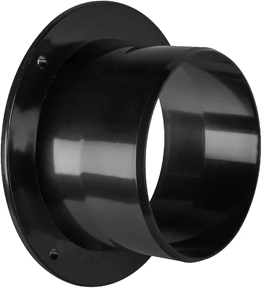 POWERTEC 70126 Inlet Flange, 4 Inch OD Dust Collection Ducting Connector