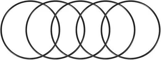 uxcell Nitrile Rubber O-Rings 135mm OD 127mm ID 4mm Width, Metric Sealing Gasket for Automotive Machine Plumbing, Pack of 5