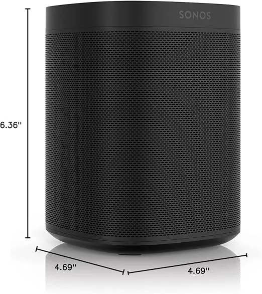 Sonos One SL - Microphone-Free Smart Speaker – Black