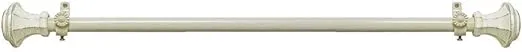 Decorative Window Curtain Rods with Finials, 66 to 120 Inches, 0.75 Diameter - Buono II, Carson Series - Lightweight & Easy to Install, Adjusts Telescopically to Fit Any Window by Achim Home Decor