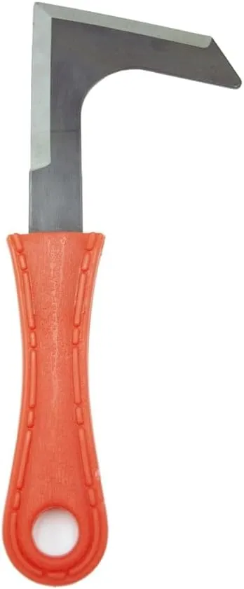 Zenport K111 Crack Weeder, Driveway, Side-Walk Weeding Tool, Carbon Steel, L-Shape Blade, Orange