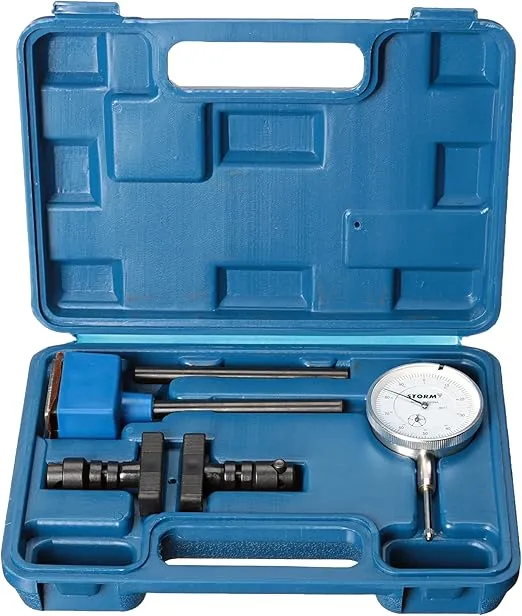 Central Tools 3D101 0 to 1 Inch Dial Indicator Set with Magnetic Base