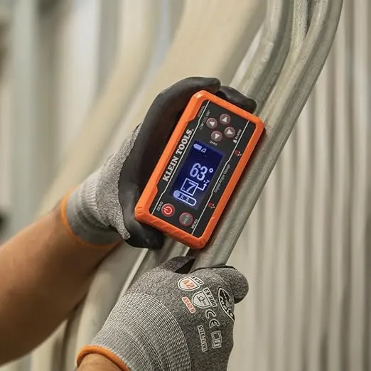 Klein Tools 935DAGL Digital Level Angle Finder with Programmable Angles, Measures 0 - 90 and 0 - 180 Degree or Dual Axis Bullseye Ranges