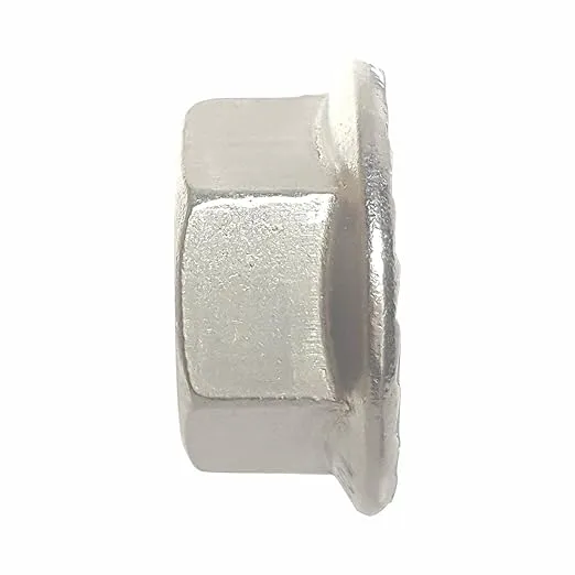 Serrated Flange Nuts - 5/16"-18 (50-Pack) Coarse, Plain Finish, Stainless Steel 18-8 Hex Lock Hardware Nuts for Industrial & Home Use