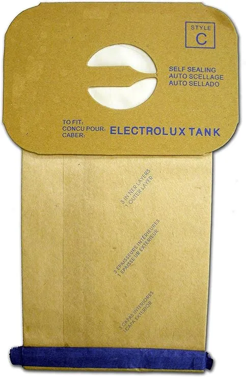 EnviroCare Replacement Micro Filtration Vacuum Cleaner Dust Bags designed to fit Vacuum Bags for Electrolux Canisters Style C 12 Pack