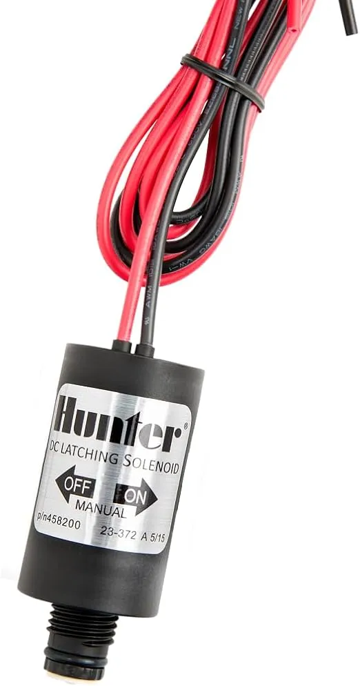 DC-Latching Solenoid for All Battery-Powered Controllers Using Hunter Irrigation valves