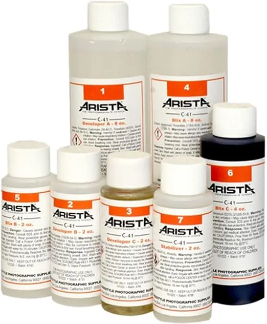 Arista C-41 Liquid Color Negative Developing Kit (1 Quart, to Make 32 oz)