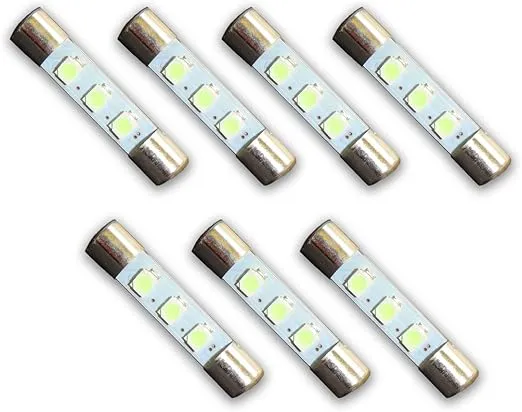 7 WARM WHITE 8V LED Lamp Fuse-Type Bulbs for Marantz Receivers and Amplifiers