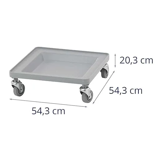 Cambro CDR2020151 Soft Gray Camdolly Dish/Glass Rack Dolly