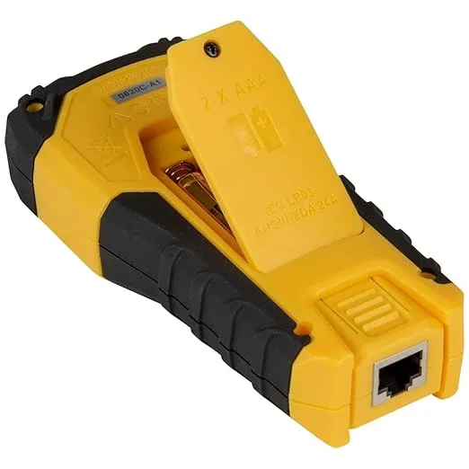 Klein Tools VDV526-200 Cable Tester, LAN Scout Jr. 2 Ethernet Cable Tester for CAT 5e, CAT 6/6A Cables with RJ45 Connections