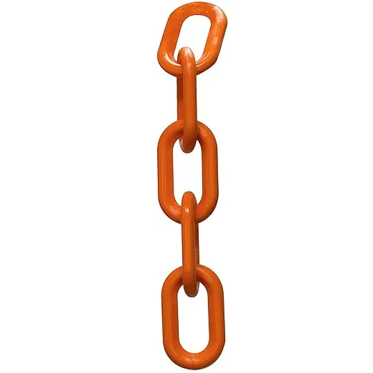 Mr. Chain Heavy Duty Plastic Barrier Chain, Safety Orange, 2-Inch Link Diameter, 100-Foot Length (51012-100)