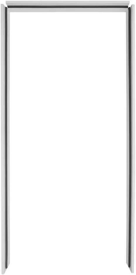 Yard & Home DIY Exterior White Door Jamb Frame Kit, Pine Wood, Primed, Bundled, Finger Jointed, 1.25" x 4.5" x 82.5"
