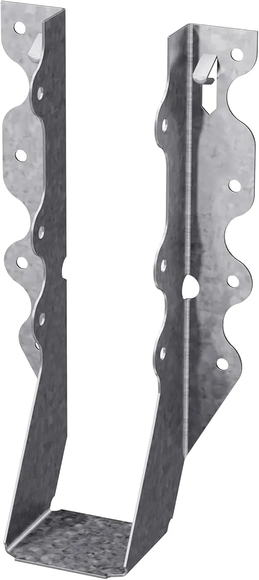 Simpson Strong-Tie LU28 Light Face-Mount Joist Hanger - Wood Construction Connectors, 20 Gauge Galvanized Steel Brackets, Hurricane Rafter Ties, 2x8