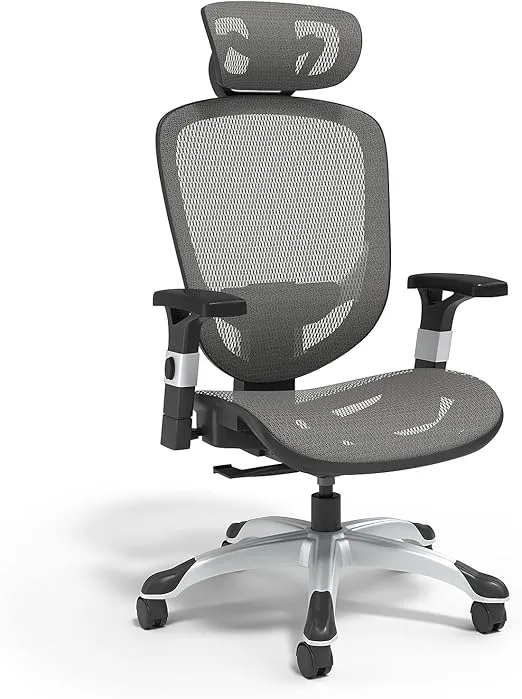 Staples Hyken Ergonomic Mesh Swivel Task Chair, Charcoal Gray (UN59464)