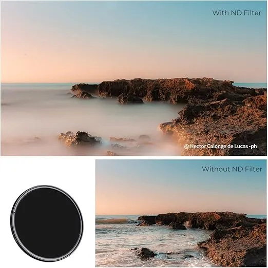 K&F Concept 43mm Variable ND Lens Filter ND2-ND400 (1-9 Stops) 18 Multi-Layer Coatings Adjustable Neutral Density Ultra Slim Lens Filter for Camera Lens (K-Series)