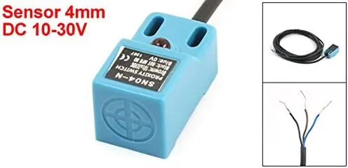 uxcell SN04-N 3-Wire NPN NO 4mm Approach Detect Inductive Sensor Proximity Switch DC 10-30V 200 mA