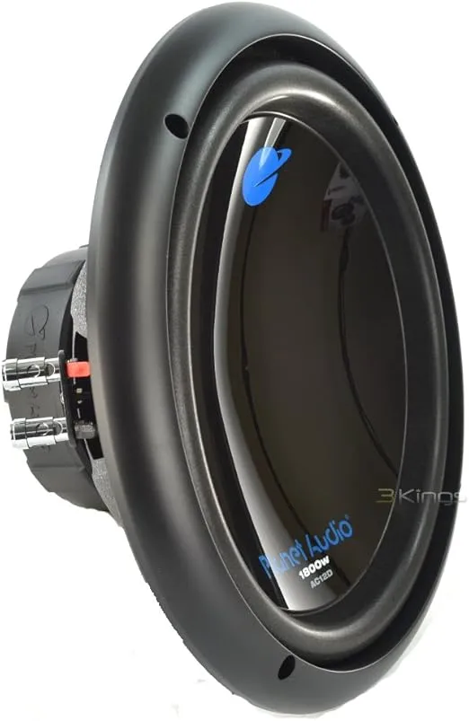 Planet Audio AC12D Anarchy Series 12 Inch Car Subwoofer - 1800 Watts Max, Dual 4 Ohm Voice Coil, Sold Individually