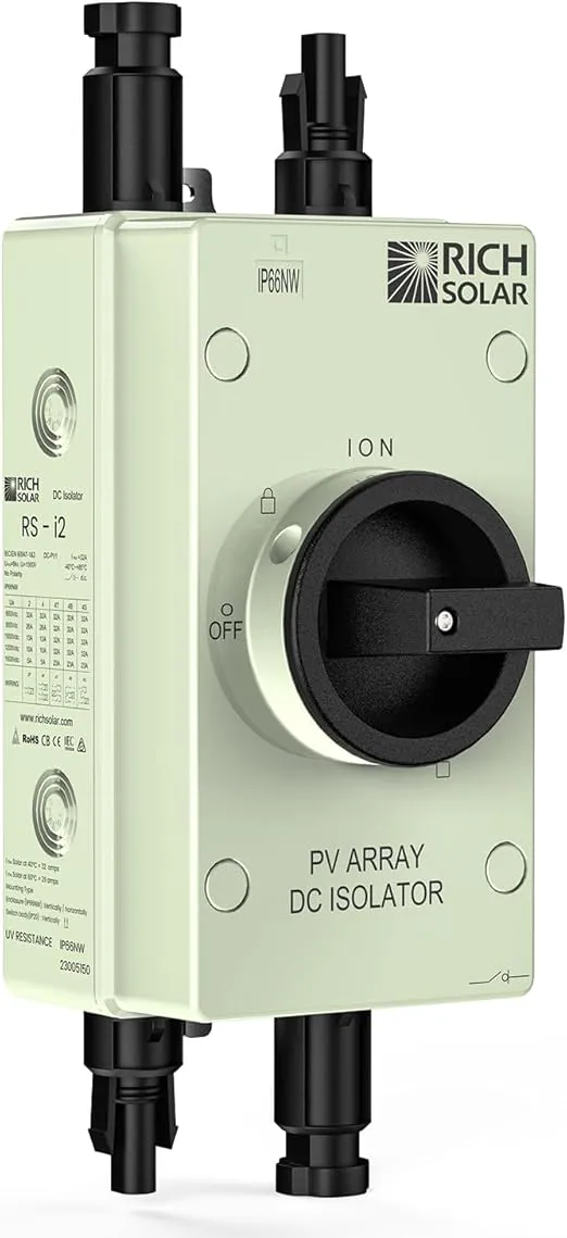 RICH SOLAR Solar PV DC Quick Disconnect Switch 1500V 32 Amps, RS-i2