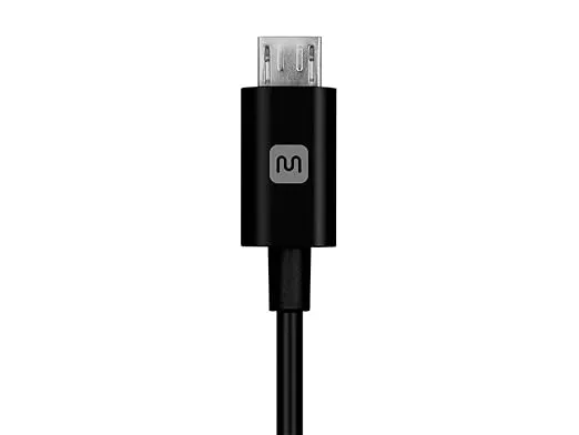 Monoprice USB-A Male to Micro-B Male Cable - 5-Pin, 22/30AWG, 2.4A, Polycarbonate Connectors, 0.5 Feet, Black - Select Series