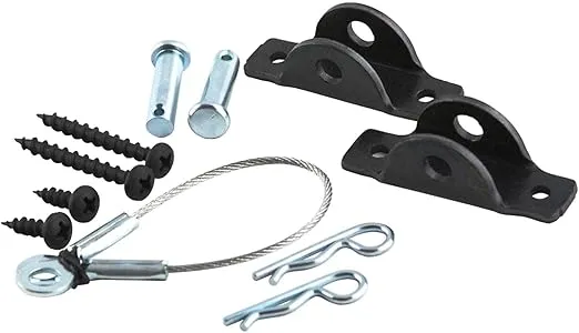 Hangman TK400L All-Steel Anti-Tip Kit for Furniture, Black, 7.50in. x 3.70in. x 0.80in.