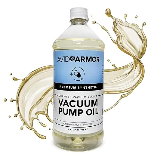 Avid Armor Premium Synthetic Vacuum Pump Oil – High-Performance 46 Viscosity, 32 oz (1 Quart) for Chamber Vacuum Sealers, Durable Oil Vacuum Pump, Efficient Vacuum Chamber Oil