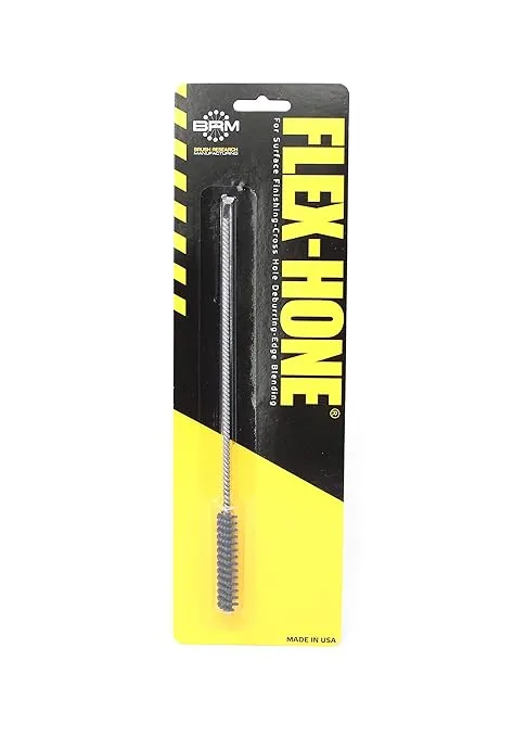 Brush Research BC8M32 FLEX-HONE®, 0.315" (8mm) Diameter, 320 Grit, Silicon Carbide, For Mild Steel, Stainless Steel, Cast Iron and Softer Ferrous Materials